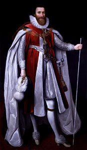 Lodovick Stuart, 1st Duke of Richmond, and 2nd Duke of Lennox by Paul Van Somer. Free illustration for personal and commercial use.