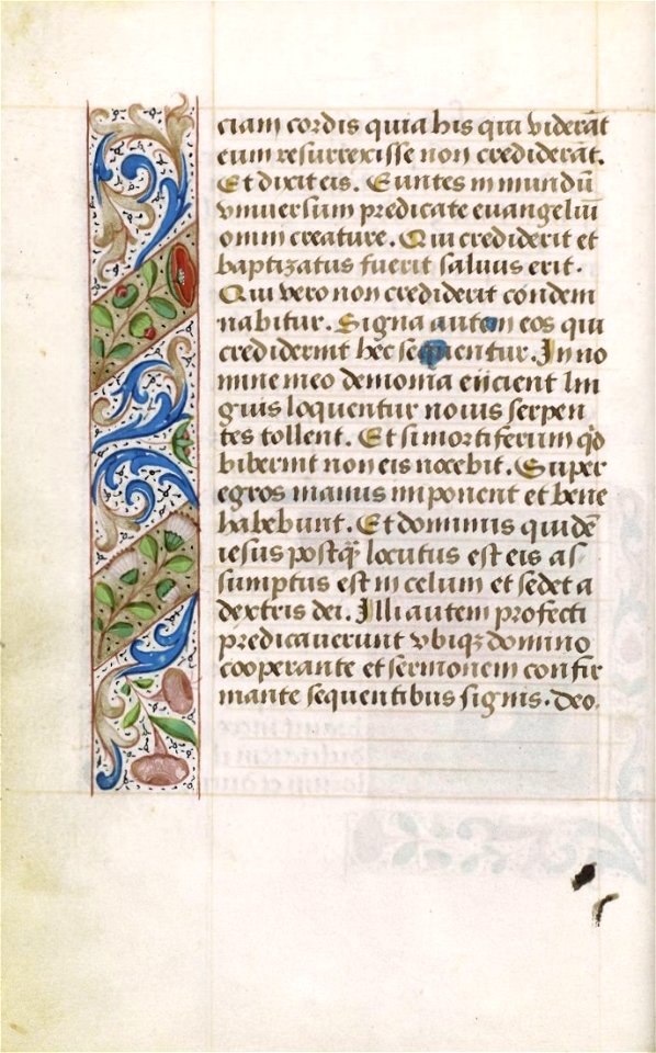 Livro de Horas, segundo o costume de Roma (séc. XV) - P 020 (Quatro Evangelhos)