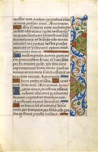 Livro de Horas, segundo o costume de Roma (séc. XV) - P 031 (Horas da Virgem Maria)