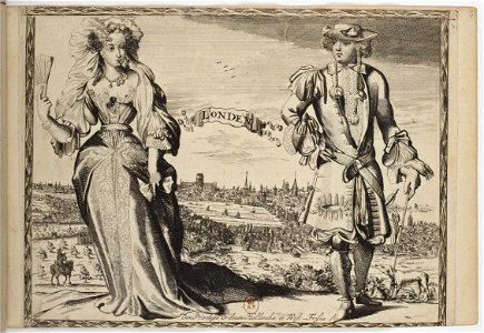 Londen -Londres- - Costumes des quatre parties du monde, gravés dans la manière de Luycken (1670)