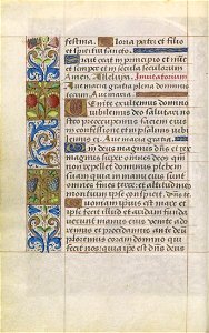 Livro de Horas, segundo o costume de Roma (séc. XV) - P 030 (Horas da Virgem Maria)