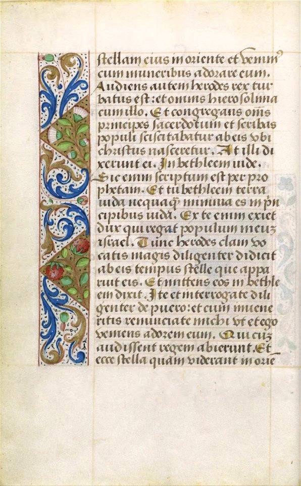 Livro de Horas, segundo o costume de Roma (séc. XV) - P 018 (Quatro Evangelhos)