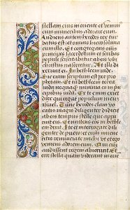 Livro de Horas, segundo o costume de Roma (séc. XV) - P 018 (Quatro Evangelhos)
