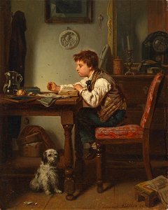 Leopold Löffler Der Fliegenfänger 1858