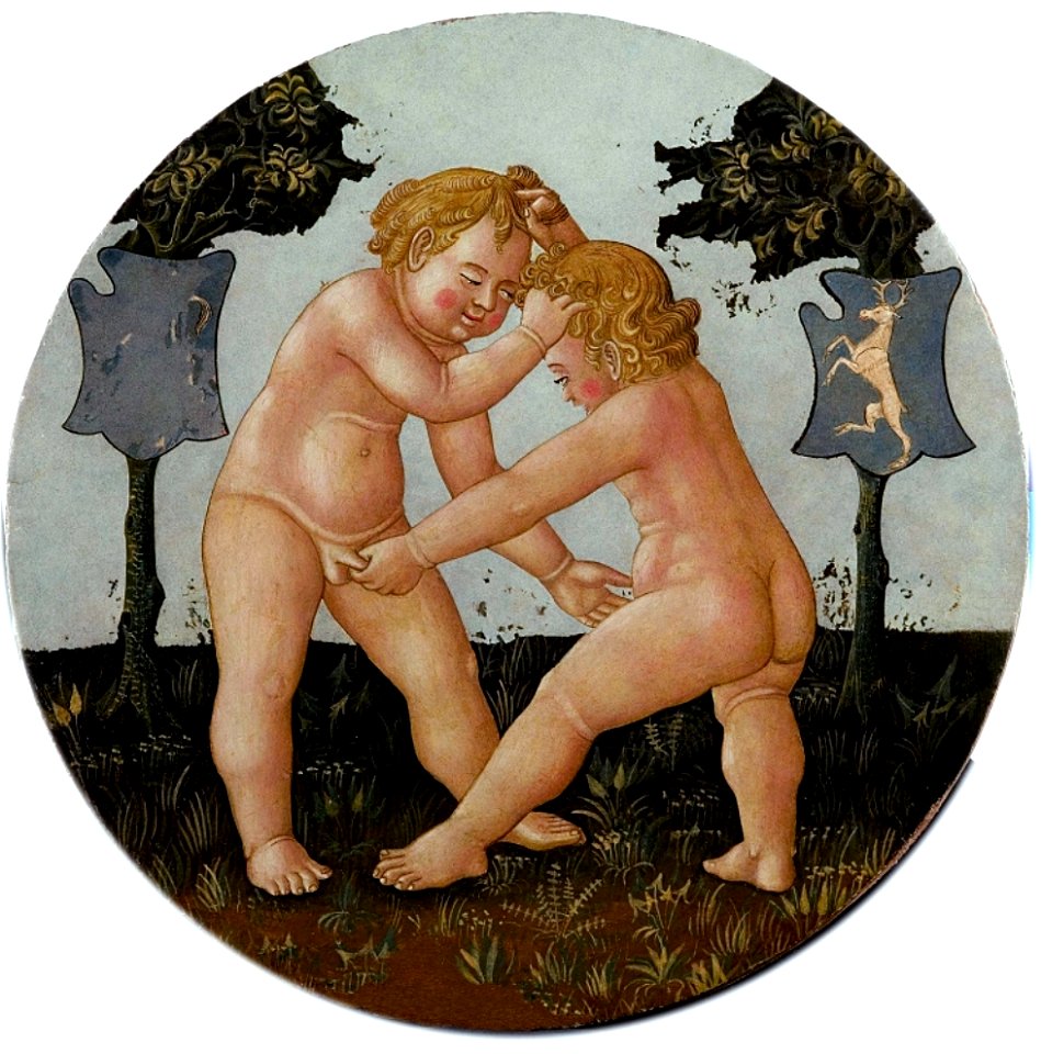 Lo Scheggia - Game of Civettino (a Birth Salver) - WGA20983