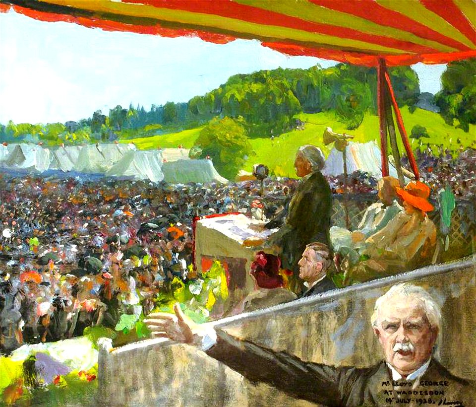 Lloyd George Addressing a Liberal Rally at Waddesdon, 14 July 1928 (38575919221)