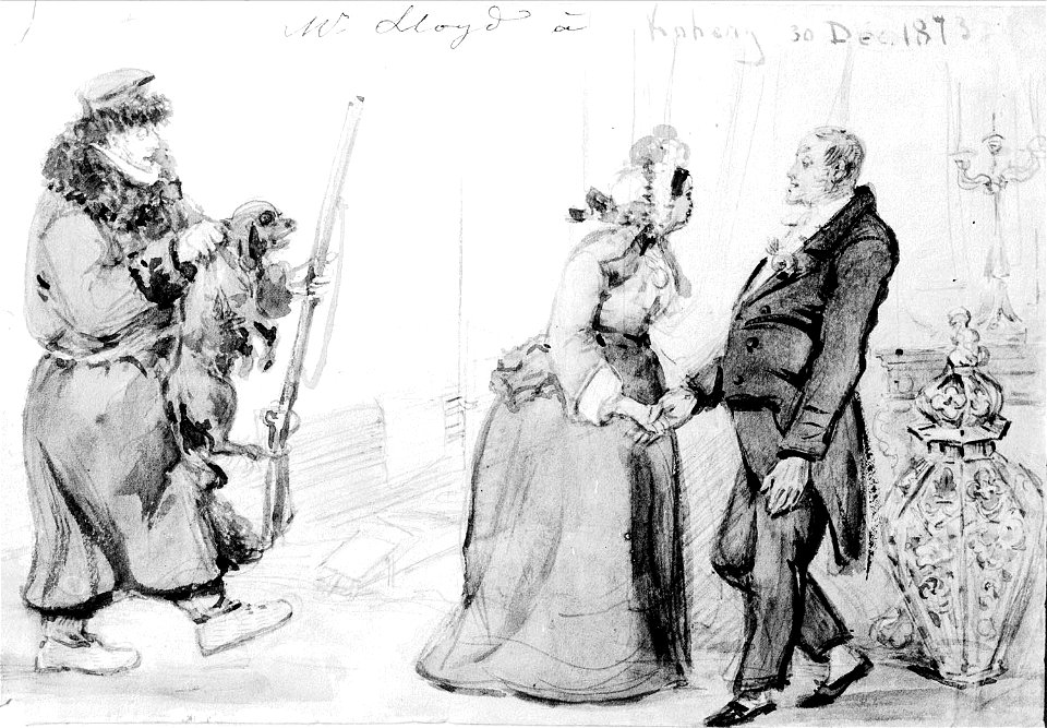 Lloyd. Fritz von Dardel, Koberg 1873 - Nordiska Museet - NMA.0035875