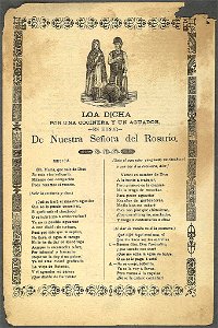 Loa dicha por una cocinera y un aguador, en honor de Nuestra Señora del Rosario LCCN99615874