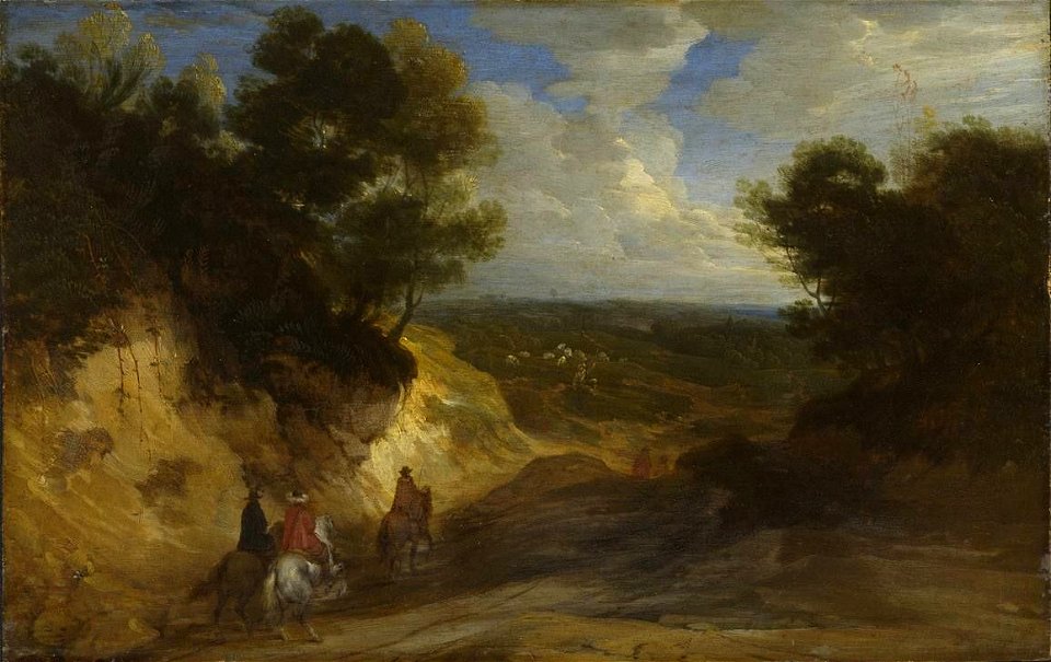 Lodewijk de Vadder - Landschaft mit Hohlweg - 1051 - Bavarian State Painting Collections