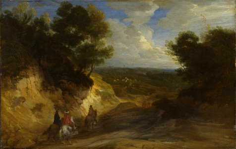 Lodewijk de Vadder - Landschaft mit Hohlweg - 1051 - Bavarian State Painting Collections