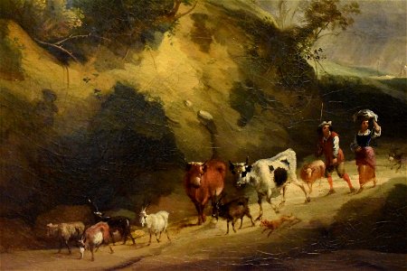 Lodewijk de Vadder - Paysage avec figures et animaux 03