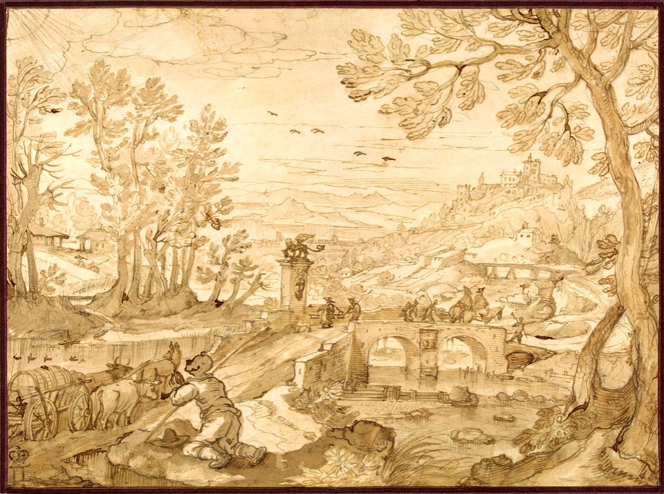 Lodewijk Toeput - Landscape with Heracles and the Ox-Driver