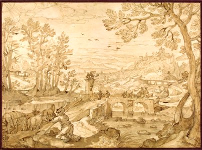 Lodewijk Toeput - Landscape with Heracles and the Ox-Driver