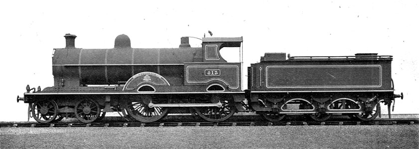 LNWR Precursor class locomotive 513 Precursor (Howden, Boys' Book of Locomotives, 1907)