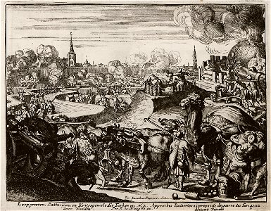 Loopgraven, Bateryen, en Krygsgewelt der Turken etc voon Weenen - Peeters Jacob - 1686