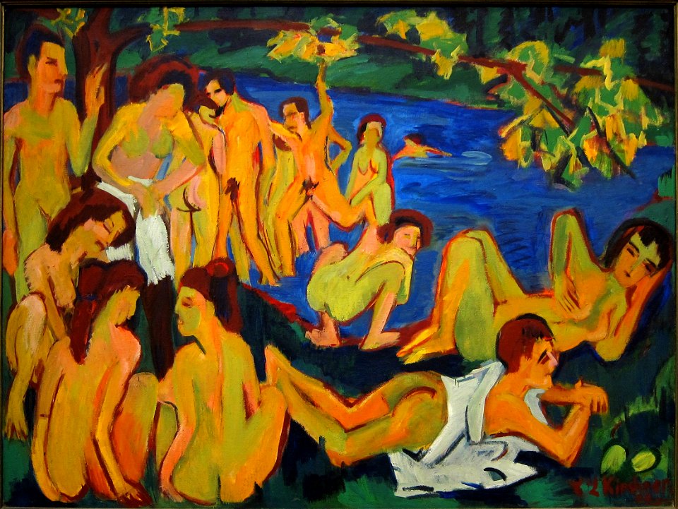 Londres tate modern kirchner baigneurs