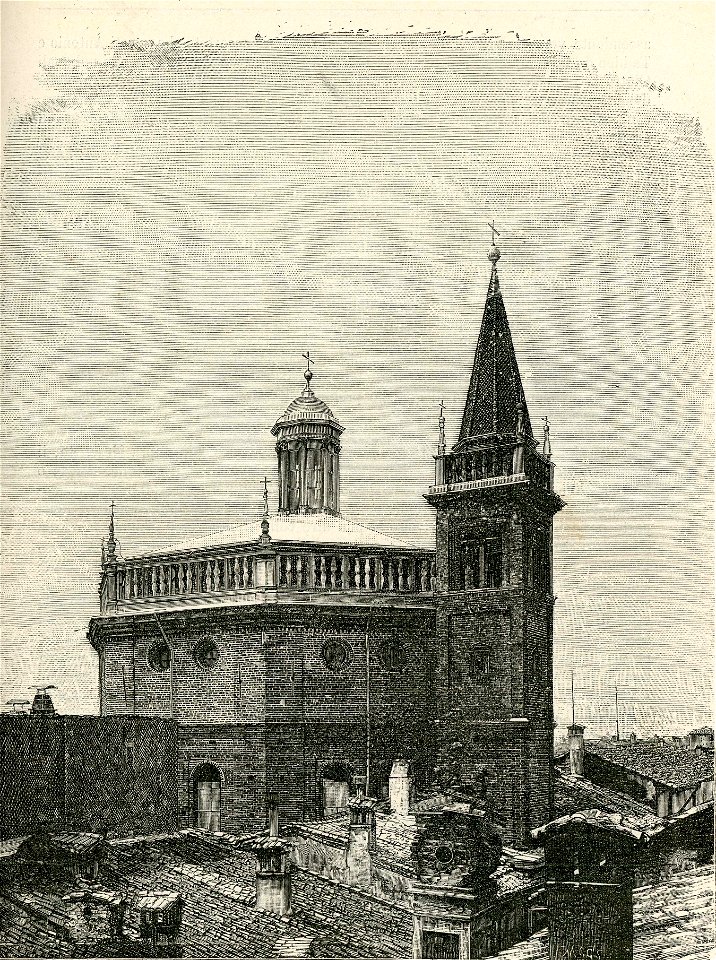 Lodi campanile e cupola della chiesa dell’Incoronata