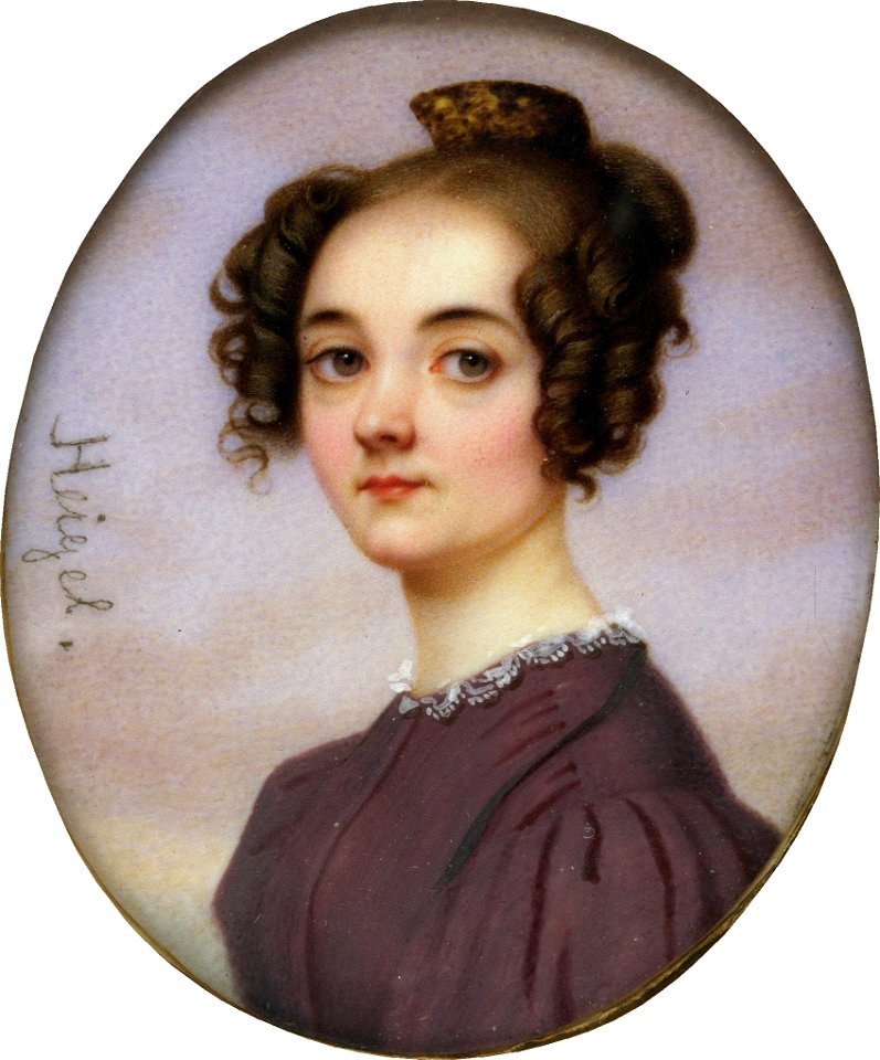 Lola Montez portrait by Josef Heigel before 1840