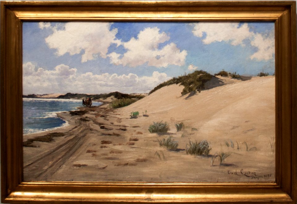 The mail coach, by Carl Locher, with frame