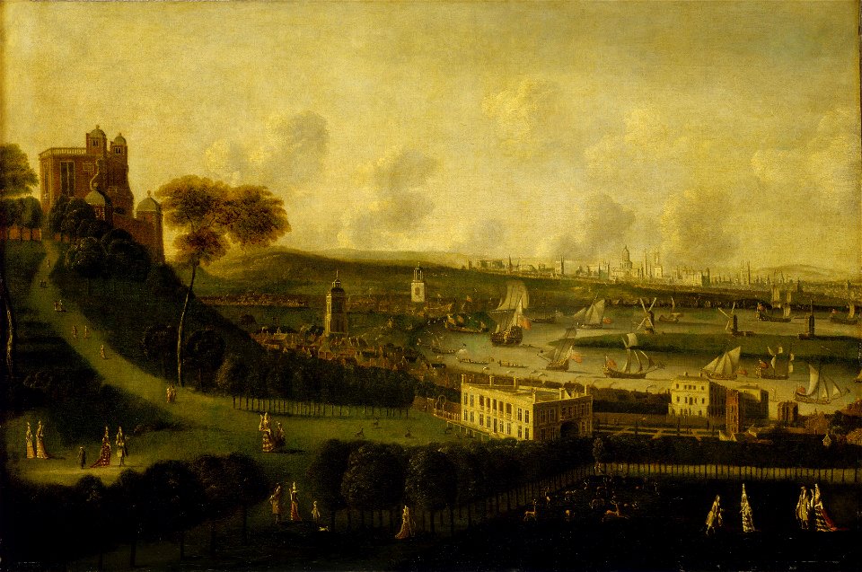 London and the River Thames from One Tree Hill, Greenwich Park RMG BHC1833