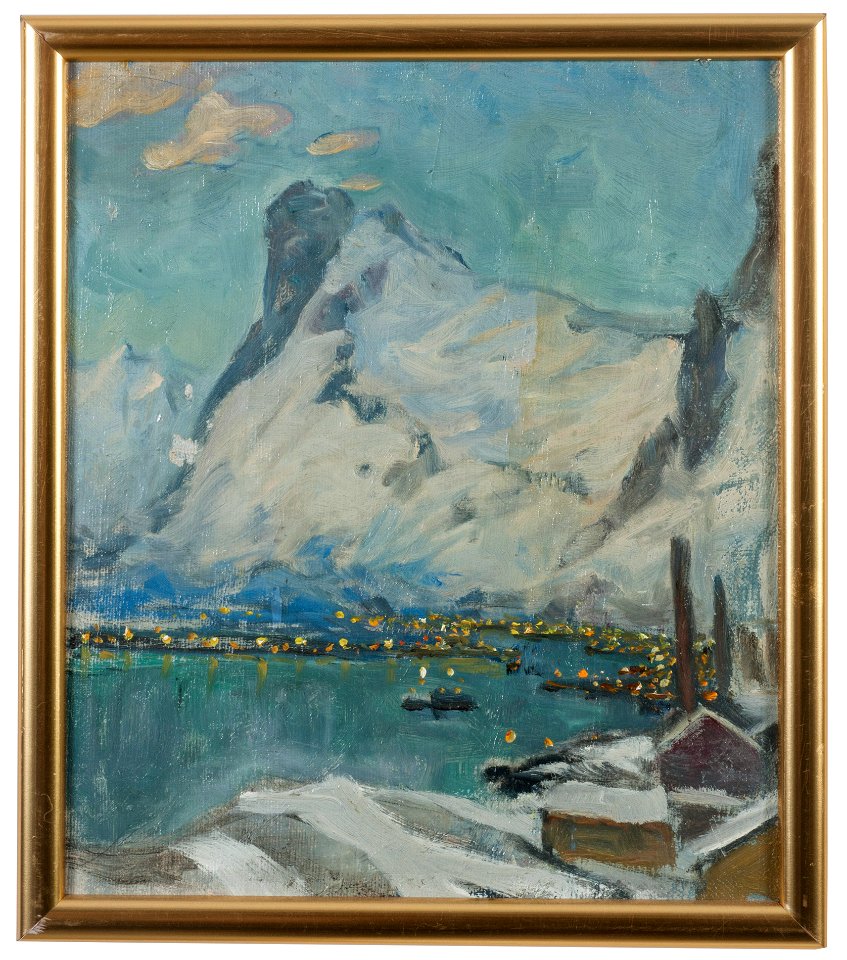 Lofoten in the Evening Light. Study (Anna Boberg) - Nationalmuseum - 20490