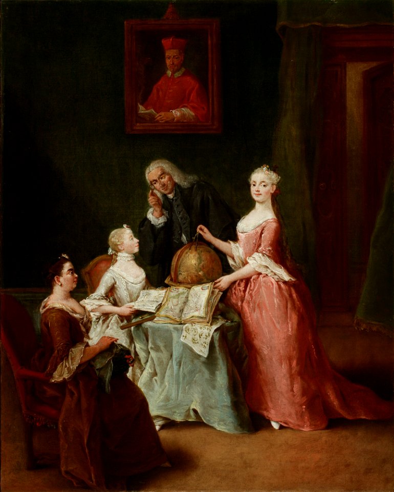 Longhi - La lezione di geografia, 591