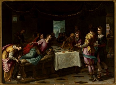 Lodovico Cigoli - Christ at the house of Simon - M.Ob.1454 MNW - National Museum in Warsaw