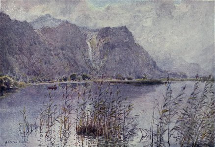 Lodore and Derwentwater - The English Lakes - A. Heaton Cooper. Free illustration for personal and commercial use.