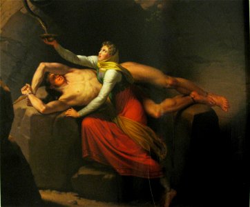 Loke og Sigyn by Eckersberg