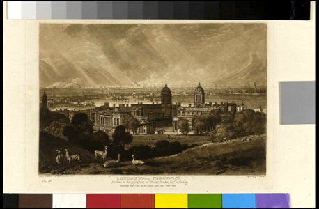 London, from Greenwich. Picture in the possession of Walter Fawkes Esqr. of Farnley RMG PY3270