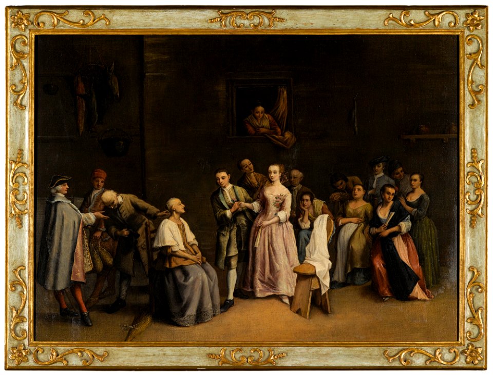 Longhi - Attributed to - THE ENGAGEMENT, lot.634