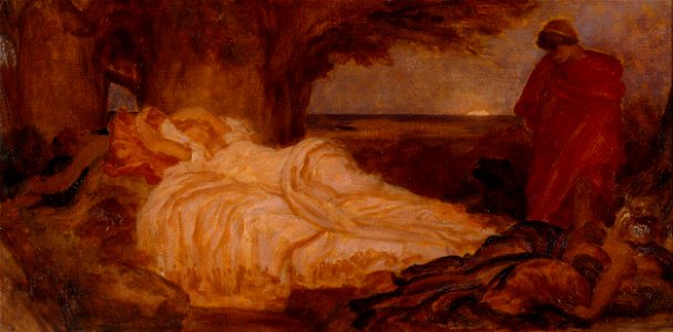 Lord Frederic Leighton - Colour study for 'Cymon and Iphigenia' - Google Art Project. Free illustration for personal and commercial use.