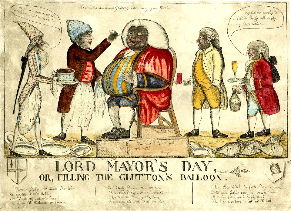 Lord Mayor's Day, or, Filling the Glutton's Balloon (BM 1868,0808.5383)