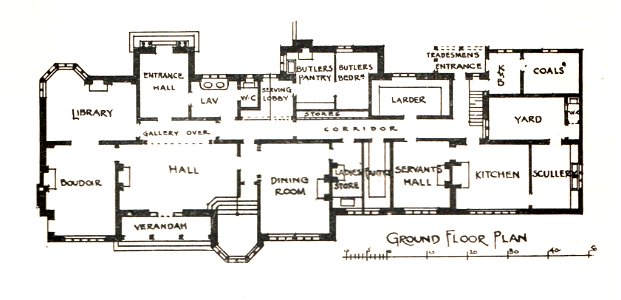 Long House, Leatherhead, fig 15, (Modern Homes, 1909)