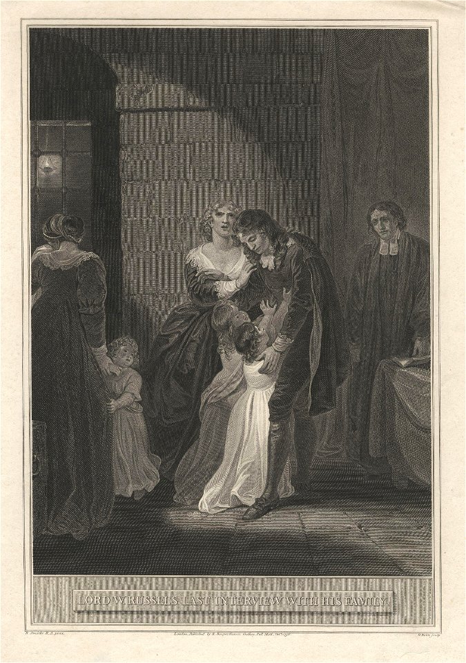 Lord W. Russell's last interview with his family' (William Russell, Lord Russell) by George Noble
