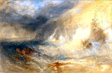 Long Ship's Lighthouse, Land's End, by Turner