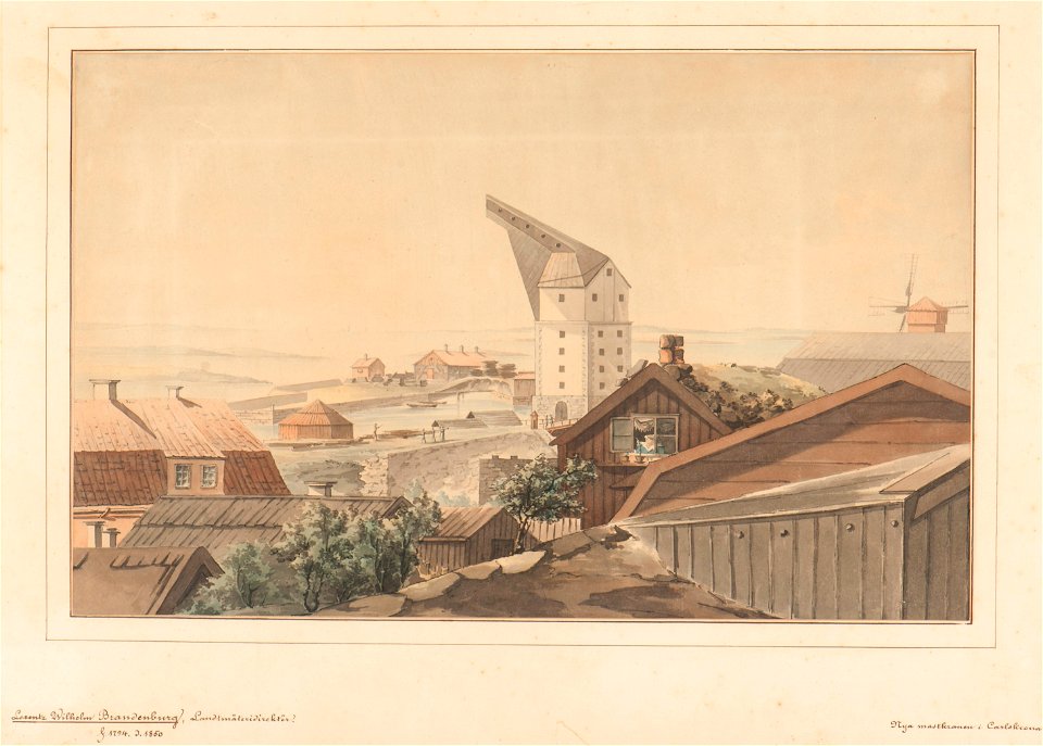 Lorenz Wilhelm Brandenburg, Karlskrona mastkran, Sjöhistoriska museet O 04139