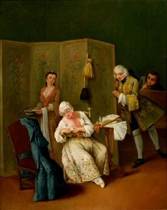 Pietro Longhi - The Indiscreet Gentleman - Google Art Project