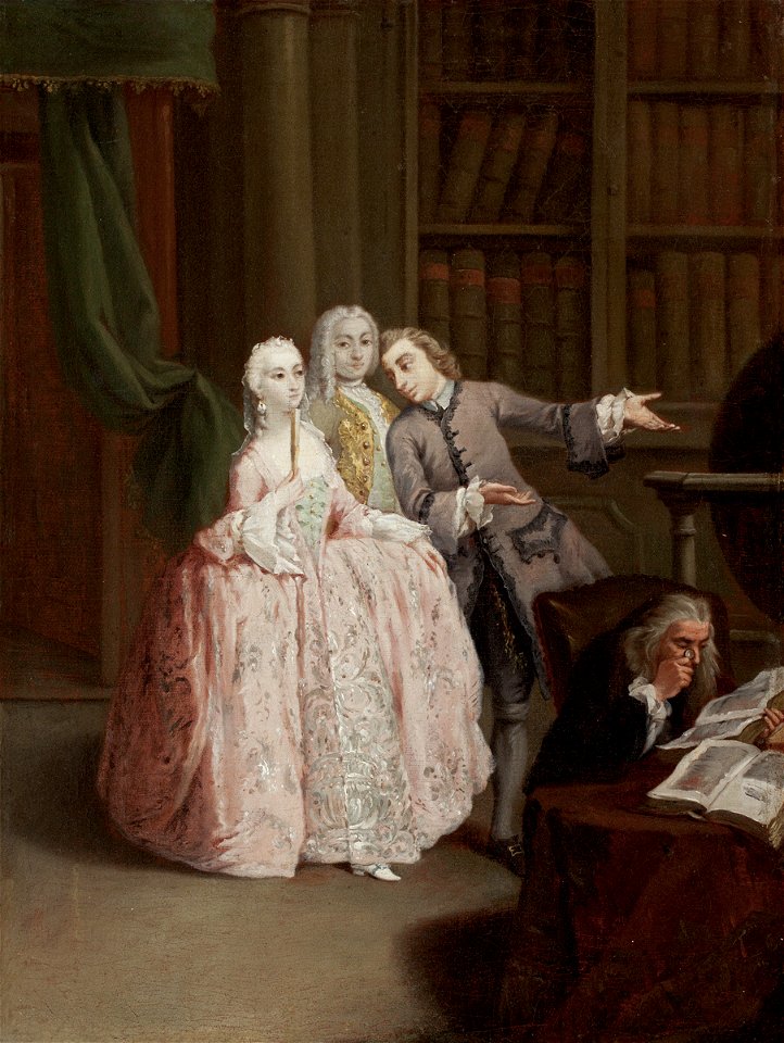 Longhi - Visit to a Library, about 1760, 1942.2