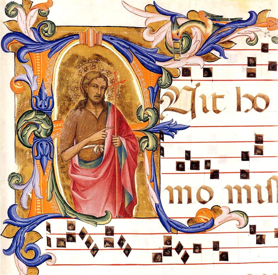 Lorenzo Monaco - Antiphonary (Cod. Cor. 8, folio 102) - WGA13616