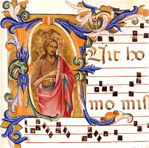 Lorenzo Monaco - Antiphonary (Cod. Cor. 8, folio 102) - WGA13616