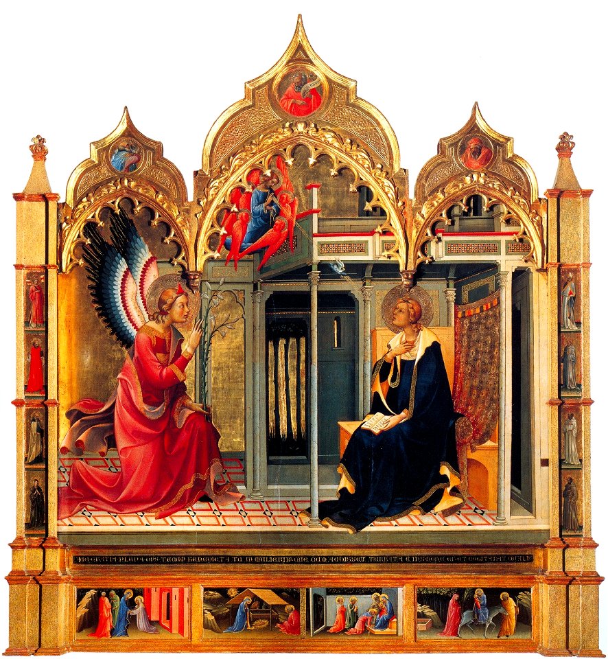 Lorenzo Monaco, Annunciation, 1420-25, Church of Santa Trinita, Florence