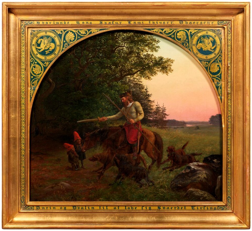 Lorenz Frølich - The King Svafur Forces Durin and Dvalin to Promise him the Tirfing Sword - NM 7530 - Nationalmuseum