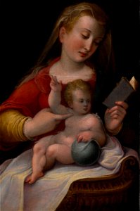 Longhi, Barbara - Madonna and Child - Google Art Project. Free illustration for personal and commercial use.