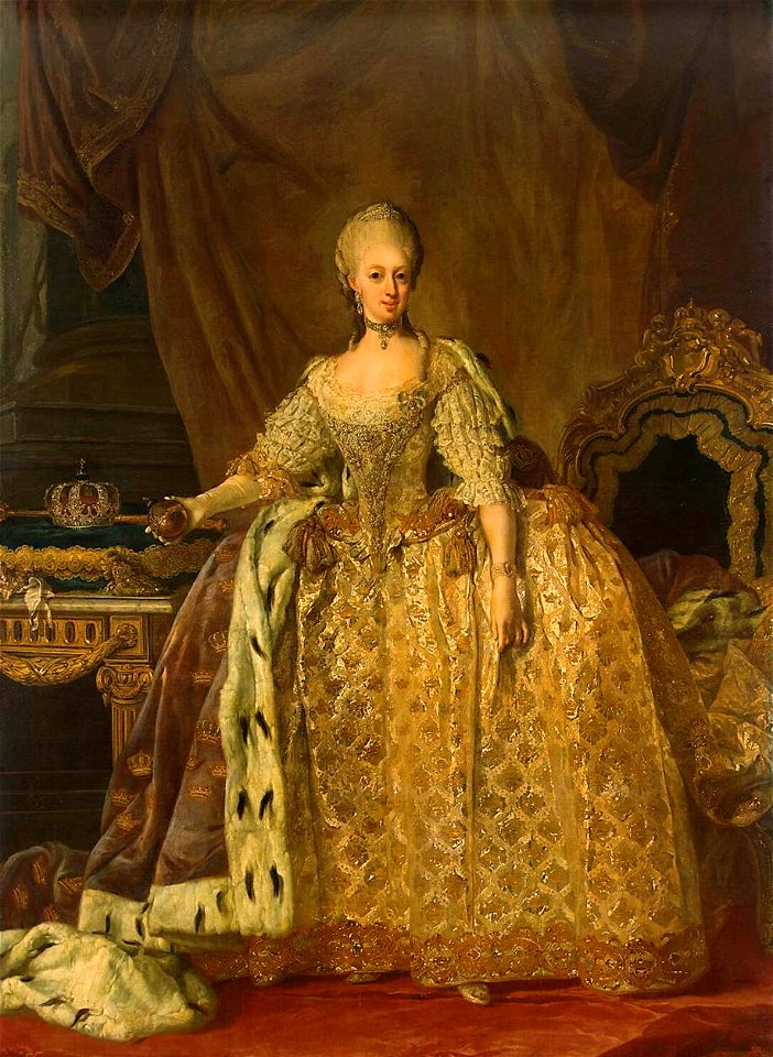 Lorens Pasch the Younger - Portrait of Queen Sophie-Magdalene - WGA17059
