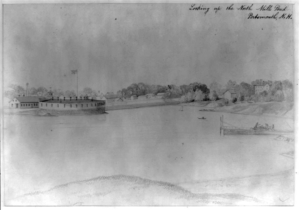 Looking up the North Mill Pond, Portsmouth, N.H. LCCN2004662056