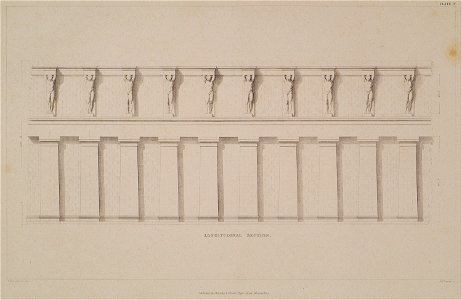 Longitudinal section - Cockerell Charles Robert Kinnard William Donaldsonthomas Leverton Jenkins William Railton William - 1830