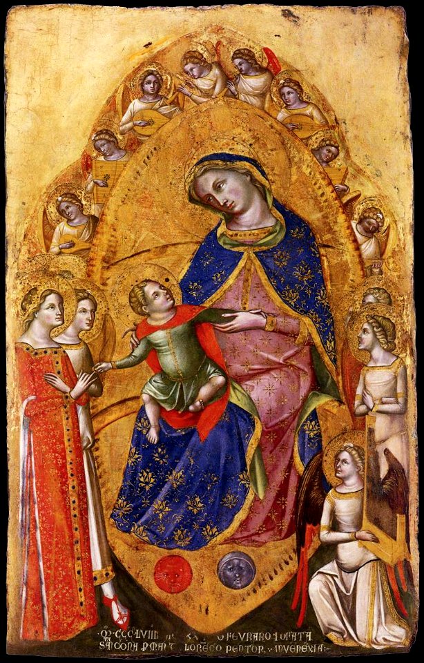 Lorenzo veneziano, sposalizio mistico di santa caterina d'alessandria