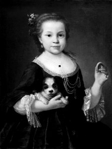 Alessandro Longhi - Portrait of a girl with a dog - 1947.84 - Art Institute of Chicago