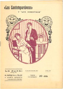 Los Contemporáneos, Lo Cursi, June 1913, nº 233, cover by Mariano Pedrero